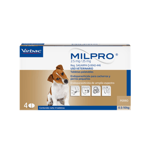 Milpro Puppy 2-5 mg/25 mg ( 0-5-10 kg )
