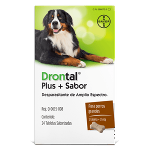 DRONTAL PLUS PERRO 35 KG BLISTER 4TABS