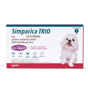 Simparica TRIO  6mg 2.5-5k (1 comp.)