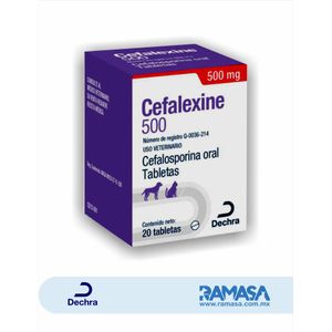 Cefalexine 500 mg 20 Tabletas
