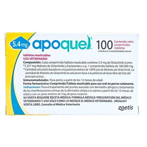 Apoquel 5.4 mg  C/100 Tabletas Masticables