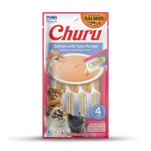 Churu Salmón y Atún ( C/6 bolsas/24 tubos )