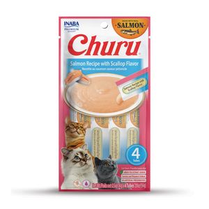 Churu Salmón y Vieira ( C/6 bolsas/24 tubos )